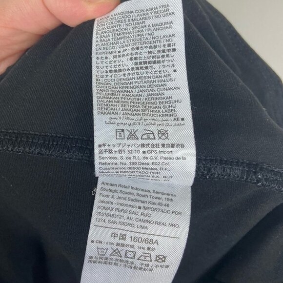 Old Navy Black Power Press Crop Leggings Small Compression Stretch Sweat Wicking - Picture 11 of 15